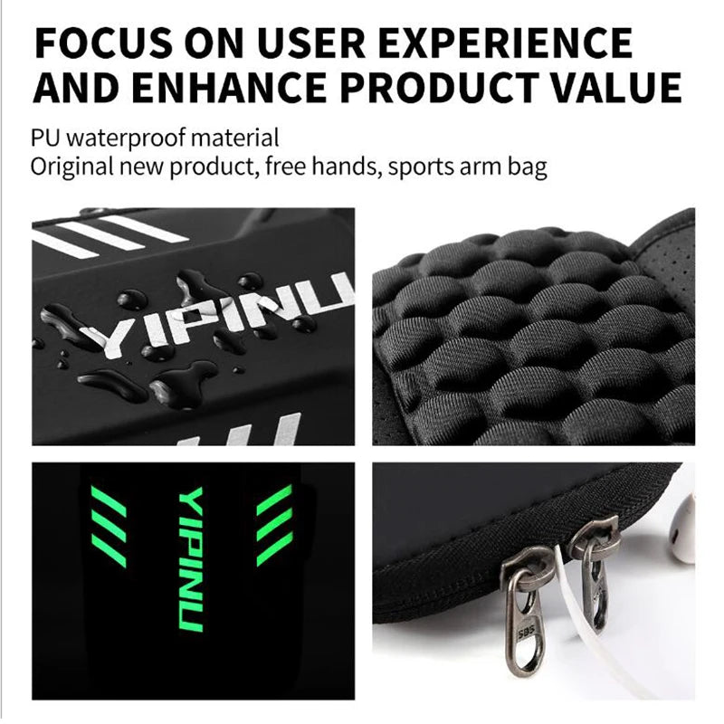 Men Women Waterproof Reflective Sports Arm Bag - A.B.A