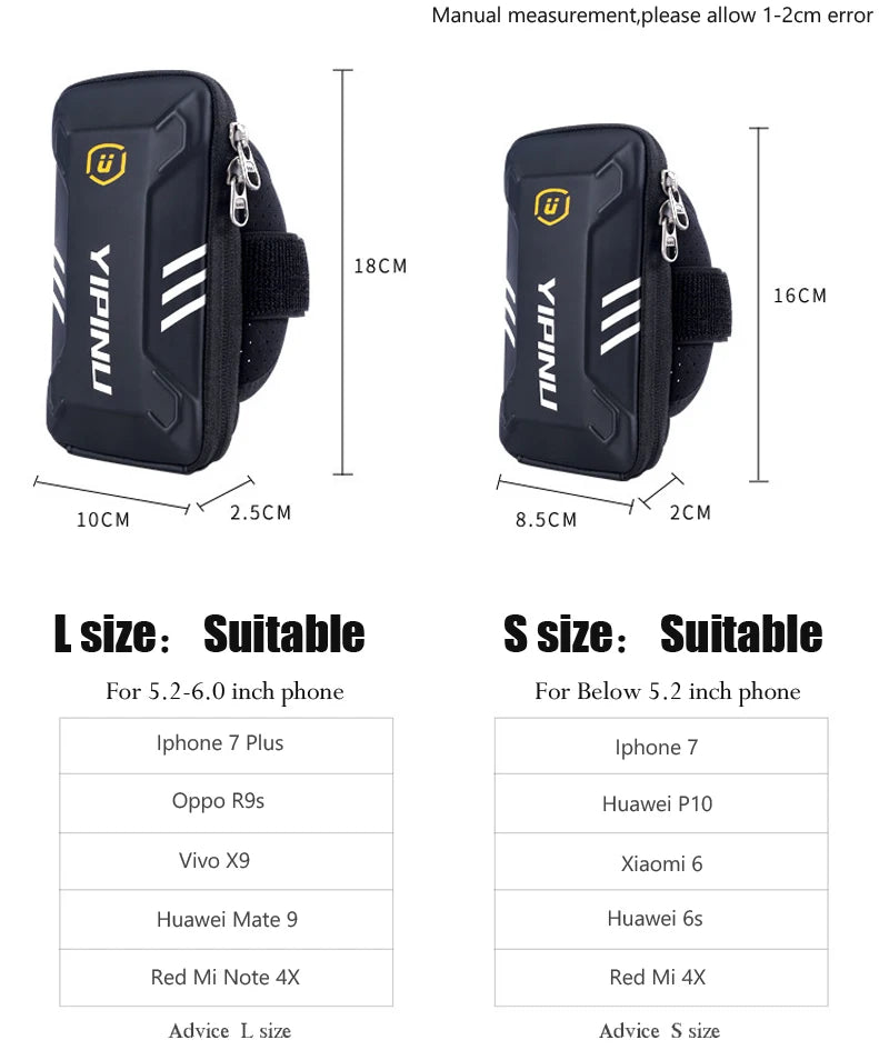 Waterproof Unisex Reflective Running Bag Phone Case Cover Sport Armband - A.B.A