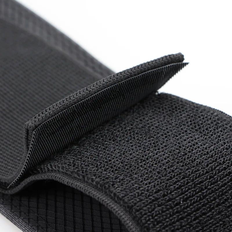 QUESHARK Pro Reflective Elastic Waistband Sport Bag Double Zipper Pocket - A.B.A