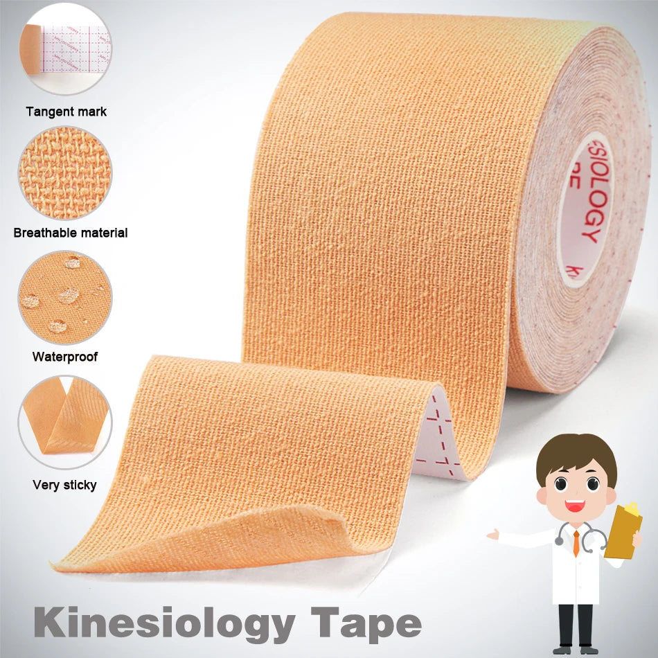 WOSWEIR-Kinesiology Tape Athletic Recovery Elastic Tape Kneepad - A.B.A