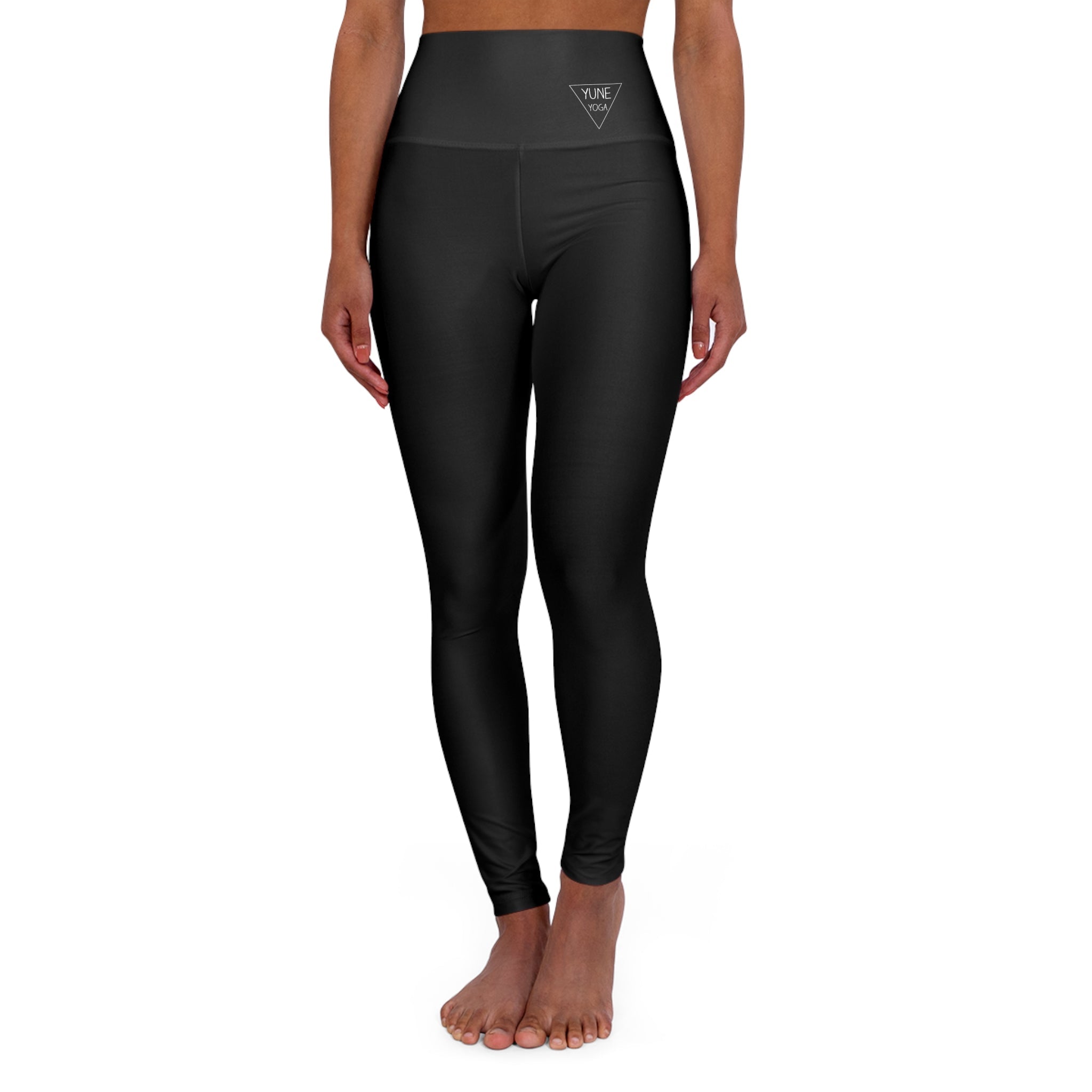 Yoga Leggings | Black | High Waisted | Yune-0