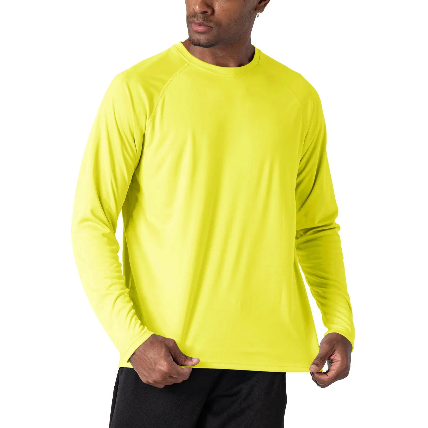 KEFITEVD Quick Drying Men's UPF 50+ Long Sleeve T-Shirts Men Sun Protection - A.B.A