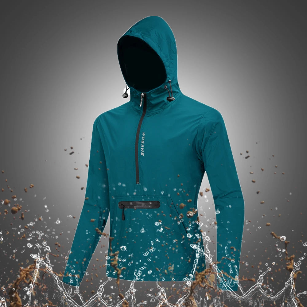 WOSAWE Reflective Running Jackets Men Waterproof Windproof Lightweight - A.B.A