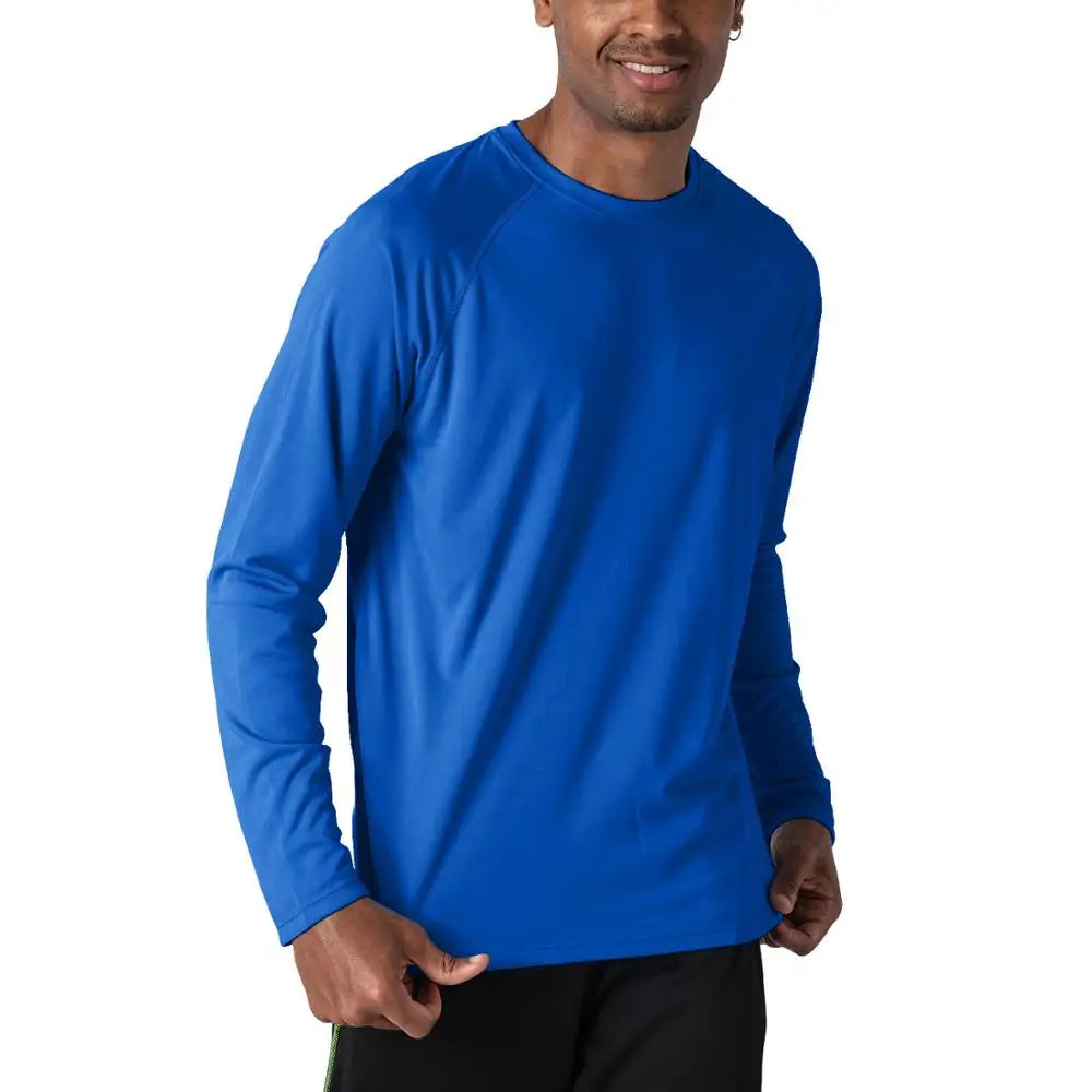 KEFITEVD Quick Drying Men's UPF 50+ Long Sleeve T-Shirts Men Sun Protection - A.B.A