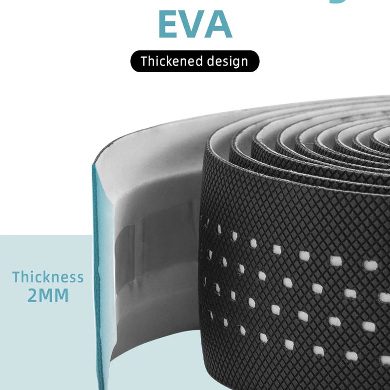 ROCKBROS Handlebar Tape PU Eva Anti-Slip Wrap Soft Breathable Shockproof Tape - A.B.A
