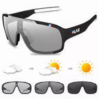 ELAX Polarized and Photochromic Cycling Glasses Outdoor Cycling Eyewear - A.B.A