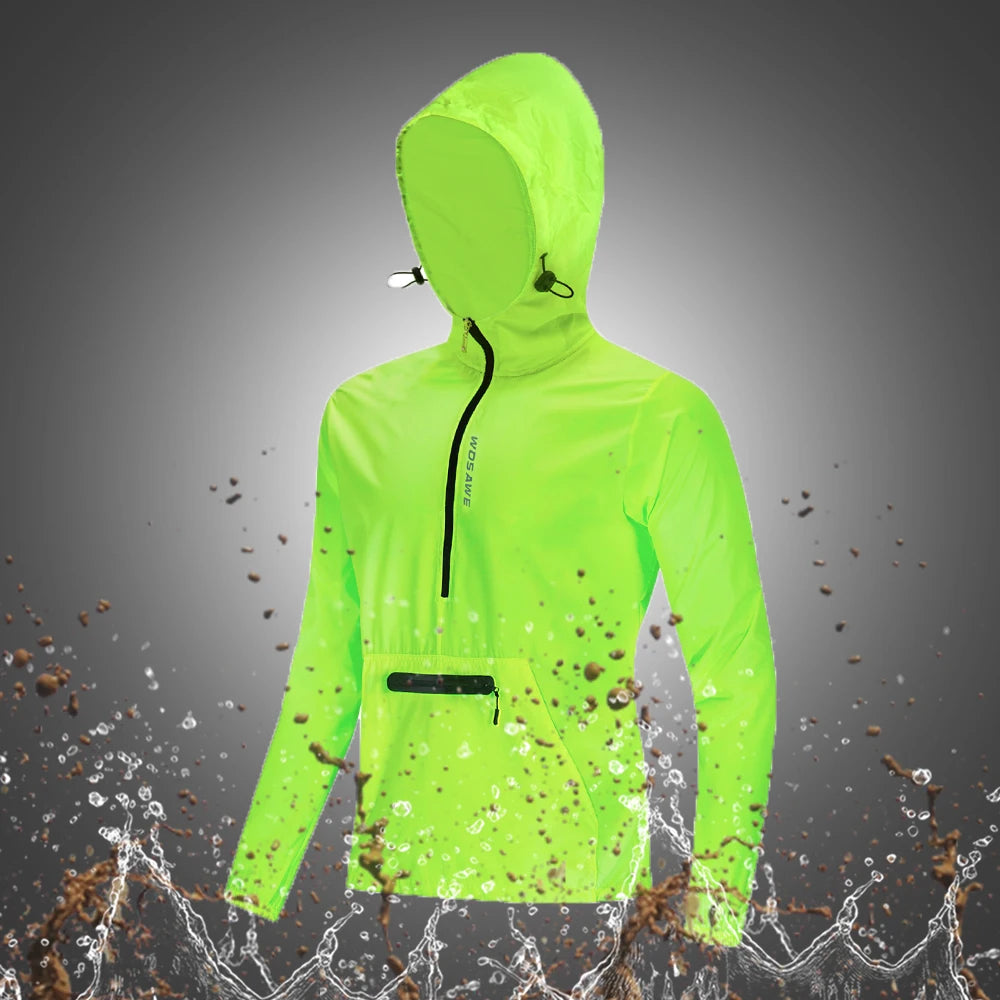 WOSAWE Reflective Running Jackets Men Waterproof Windproof Lightweight - A.B.A