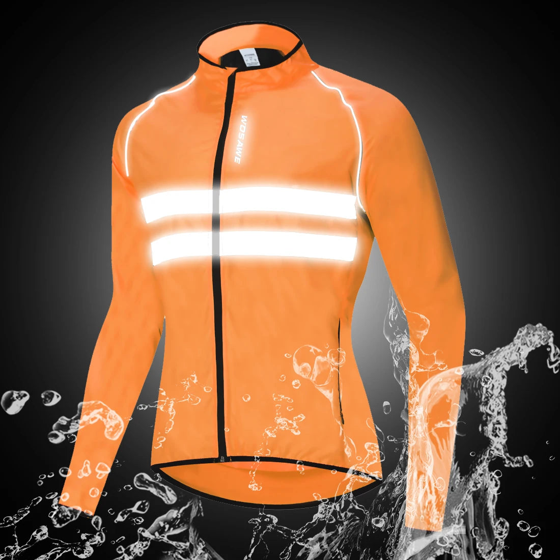 WOSAWE Reflective Running Jackets Men Waterproof Windproof Lightweight - A.B.A