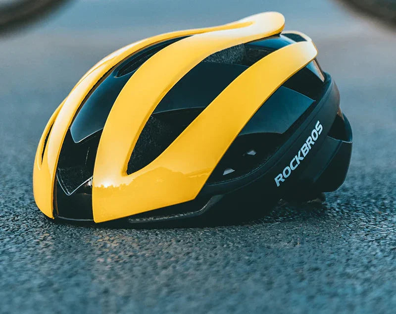 Ultralight Breakwind Cycling Air Ventilated Helmet Yellow-1