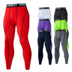 Men Compression Tight Leggings Running Sports Male Gym Fitness Jogging Pants - A.B.A