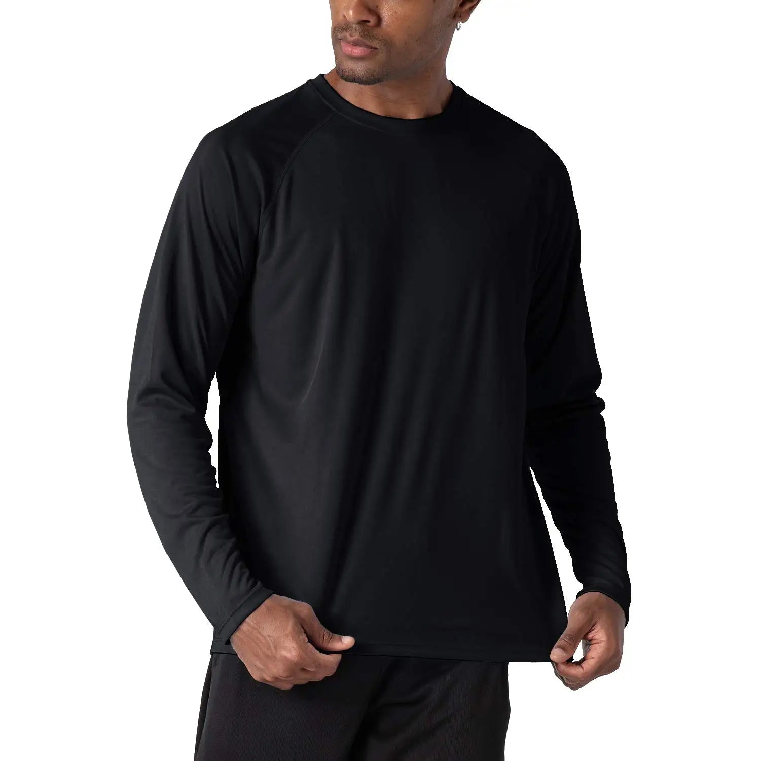 KEFITEVD Quick Drying Men's UPF 50+ Long Sleeve T-Shirts Men Sun Protection - A.B.A