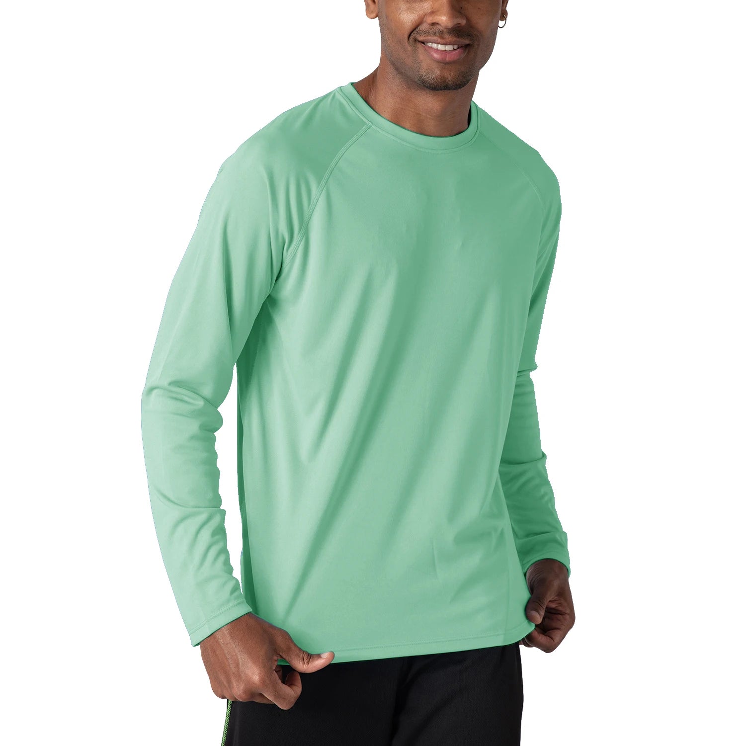 KEFITEVD Quick Drying Men's UPF 50+ Long Sleeve T-Shirts Men Sun Protection - A.B.A