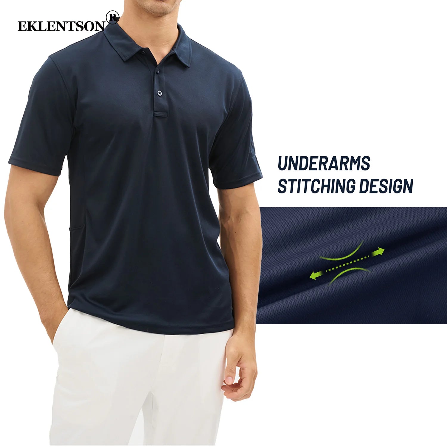 EKLENTSON Mens Work T Shirt Short Sleeve - A.B.A
