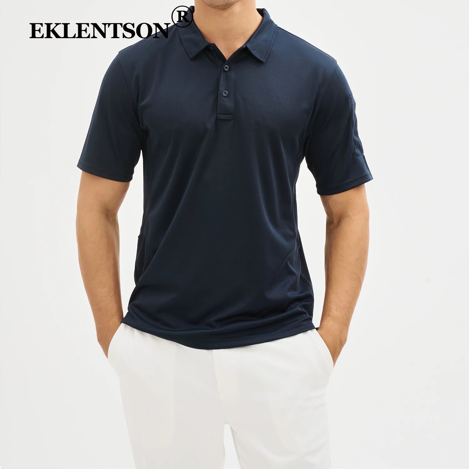 EKLENTSON Mens Work T Shirt Short Sleeve - A.B.A