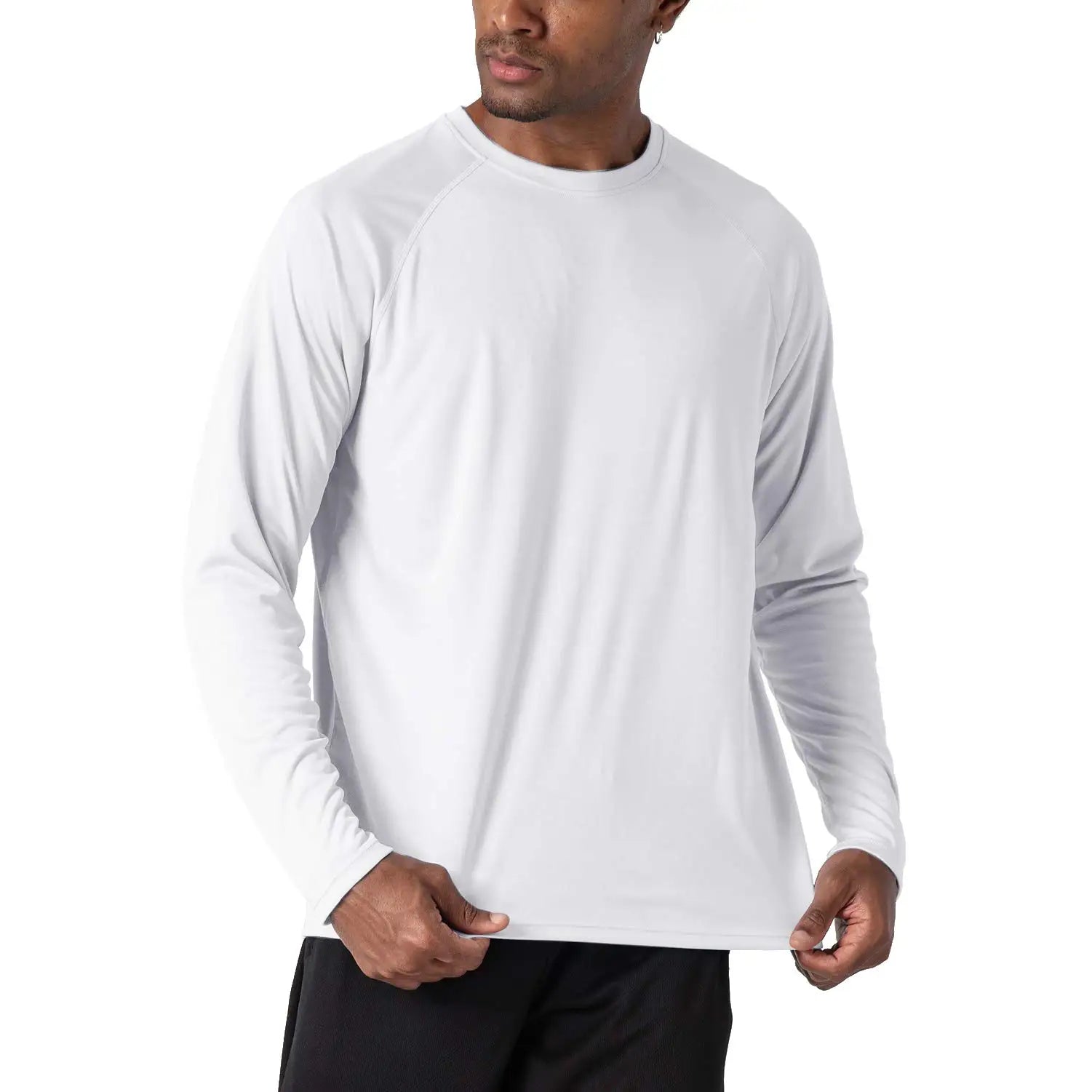 KEFITEVD Quick Drying Men's UPF 50+ Long Sleeve T-Shirts Men Sun Protection - A.B.A