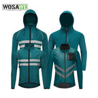 WOSAWE Reflective Running Jackets Men Waterproof Windproof Lightweight - A.B.A