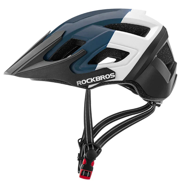 Breathable Shockproof Cycling Safety Helmet Blue White-0