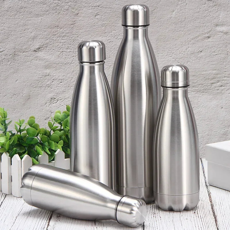Stainless Steel Water Bottle – No Logo
